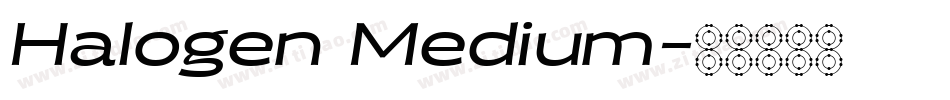 Halogen Medium字体转换